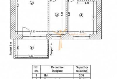 Apartament 2 camere | Vedere către Parcul Luxuria | Etaj 1 | Bloc 2020 - 6