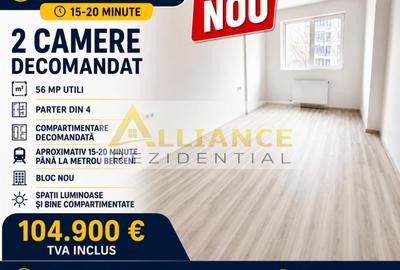Apartament cu 2 camere decomandat în Central