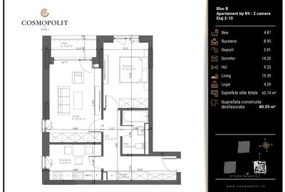 Apartament 2 camere Cosmopolit Zenit | Răcădău - 5