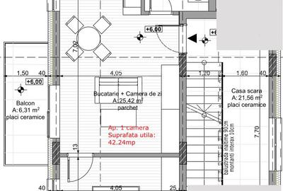 Vanzare Apartament 2 camere semidecomandat, 43 mp, Cetatii - 5