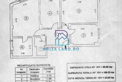 Aviatorilor, bloc 2000, etajul 5, sup. 90.59mp + 18.64mp terasa - 17