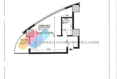 Apartament o camera, 45,19 mp, et. 9, West City Tower - 4