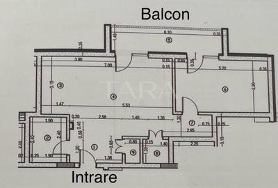 Apartament cu 2 camere semidecomandat în Baciu