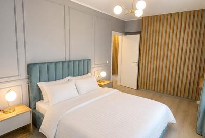 Bloc nou, Apartament cu 2 camere, mobilat si utilat, geam la baie, et 4 - 5