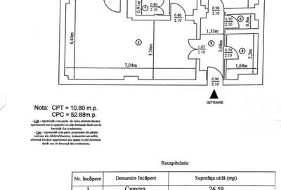 Apartament 2 camere decomandate cu potential de  recompartimentare,Cl.Romanului - 18