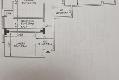 Apartament cu 3 camere decomandat, mobilat în Podul de Fier