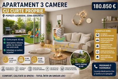Apartament cu 3 camere decomandat în Sud