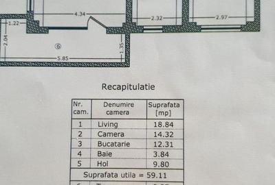 Apartament 2 camere, Aviatiei, balcon 9,5 mp - 24