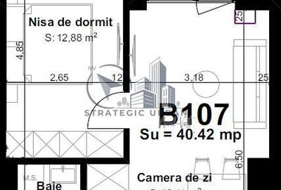 Apartament 2 camere, semifinisat, zona Vivo – proiect nou, etaj 1 - 8