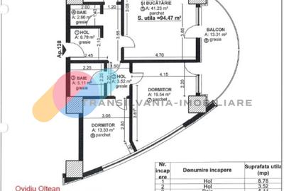 Apartament 3 camere, 94.23 Mp - et.16- West City Tower - 4