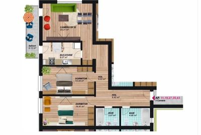 Apartament 3 camere decomandat 85 mp * mutare rapida * bloc 2025 - 10
