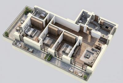 Apartament 3 camere de vânzare Băneasa – Sisești | 119 mp utili | Terasă 47 mp - 15