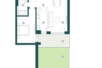 Prima inchiriere, apartament cu gradina si parcare subterana - 5