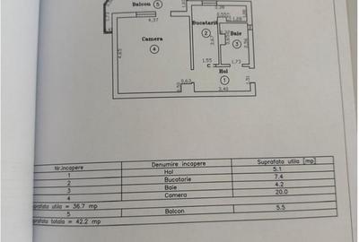 APARTAMENT CU 1 CAMERA ET 2 INT TIMOTEI POPOVICI - 3