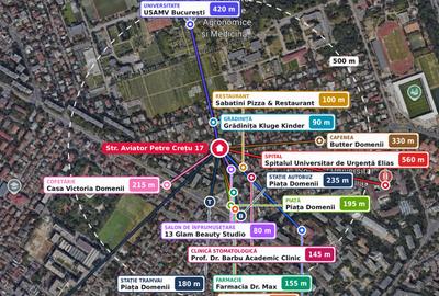 APARTAMENT CU DOUA CAMERE + BIROU - IN VILA - DOMENII - STR AVIATOR PRETRE CRETU - 18