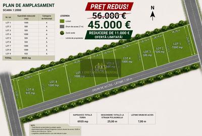 ❇️Teren intravilan 1000 mp  / Bragadiru❇️ - 1