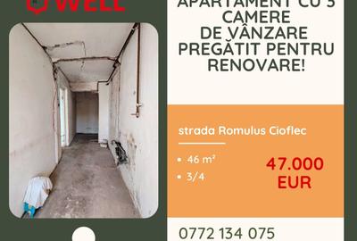 Apartament cu 3 camere de vânzare în Sfântu Gheorghe, pe strada Romulus Cioflec! - 1