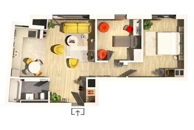 Apartament cu 3 camere semidecomandat în Grigorescu