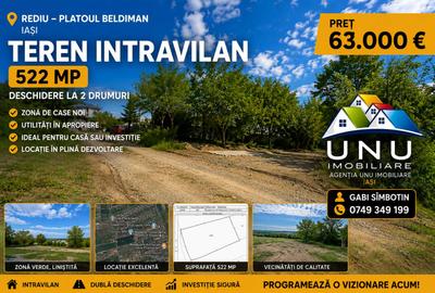 Teren agricol intravilan de 522 mp, în Central