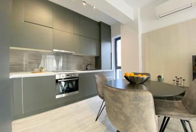 Apartament modern mobilat si utilat, 2 camere,terasa -16mp  si parcare subterana - 2