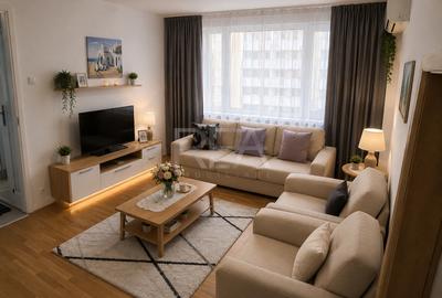 Apartament cu 3 camere semidecomandat, mobilat în Iancului