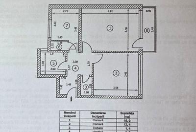 Apartament 2 camere, decomandat, et 2/7 ,conf 1, negociabil - 3