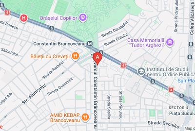 Apartament cu 2 camere semidecomandat, mobilat în Brâncoveanu
