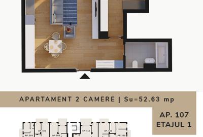 Apartamente cu CF individual SQUAR PARK RESIDENCE vanzare ap 1 , 2 , 3 cam - 5