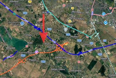 Teren intravilan, 4700 mp, dublu front stradal, la marginea Pădurii Cornetu - 1