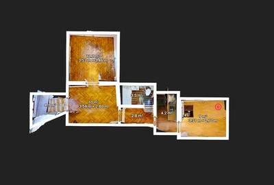 Apartament cu 2 camere semidecomandat, mobilat în Banu Manta