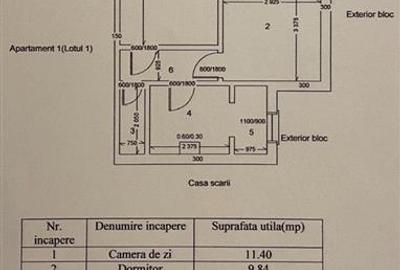 Apartament pretabil birouri - 40 mp - Aleea Parcului - 9