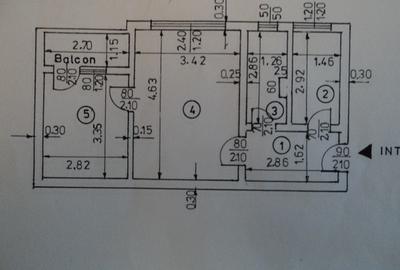 Apartament 2 camere, zona Nord ,etaj 2 - 1