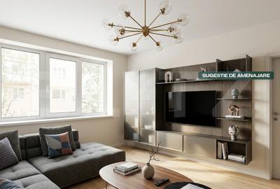 Apartament cu 2 camere semidecomandat, mobilat în Est