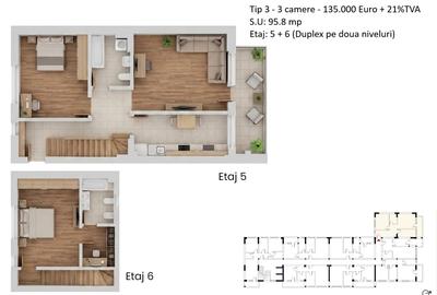 Apartamente 3 camere + Duplex | PLATINUM RESIDENCE Faza 3 - 2026 | Grand Arena - 3
