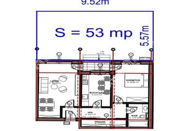 Apartament cu 2 camere si gradina in zona Dna Stanca/Selimbar - 7