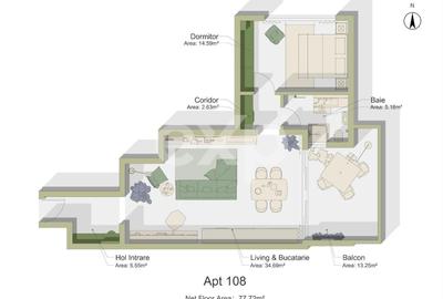 Apartament 2 camere - Intabulat - Predare la cheie - Sibbiu - 4
