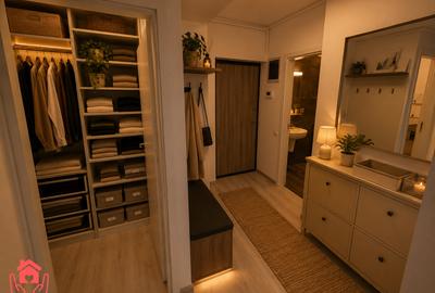 SISESTI-2 camere mobilate, 2 bai, terasa cu vedere lac, bloc boutique, parcare! - 7