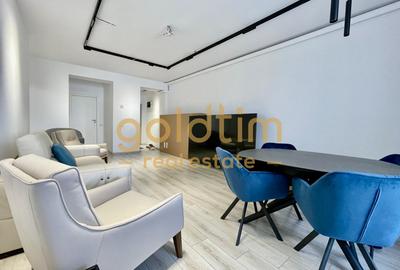 Apartament cu 3 camere semidecomandat, mobilat în Pipera