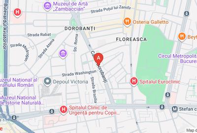Apartament cu 2 camere semidecomandat, mobilat în Dorobanți