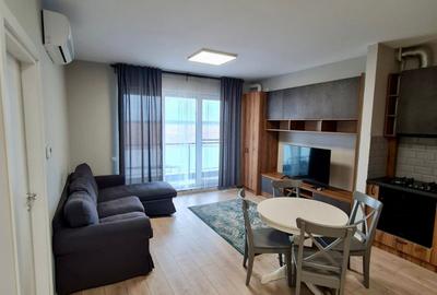 Apartament cu 2 camere semidecomandat, mobilat în Pipera