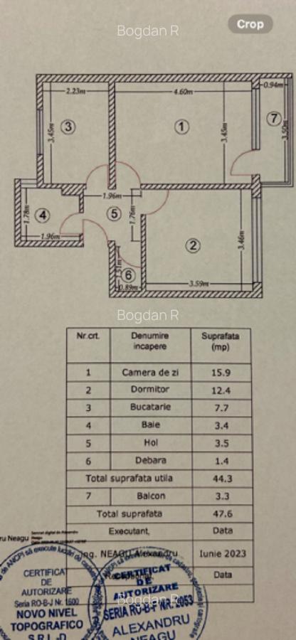 Ap. 2 camere. Proprietar! Zona verde, linistita! Locatie ideala! - 11