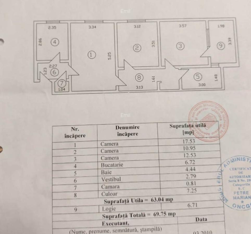 Apartament 3 camere renovat complet - etaj 1/4 - Metrou Titan - 7