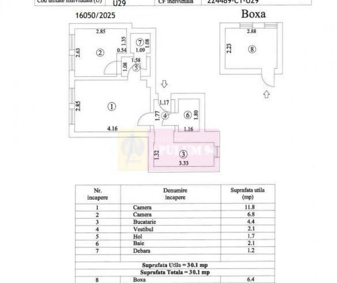 APARTAMENT BUN URANUS- PROASPAT RENOVAT - zona Palatul P... - 14