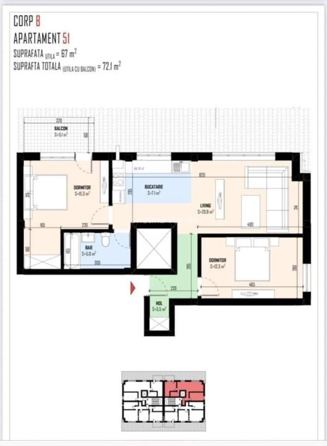 Apartamente 3 camere Dezvoltator Zona Safirului Central - 9