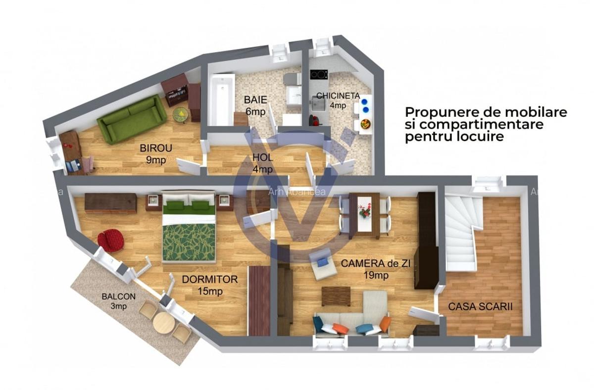 Ce alegi: Birou, Locuire sau AirBnB? Doua apt 6 cam, S totala 130mp! COMISION 0% - 3