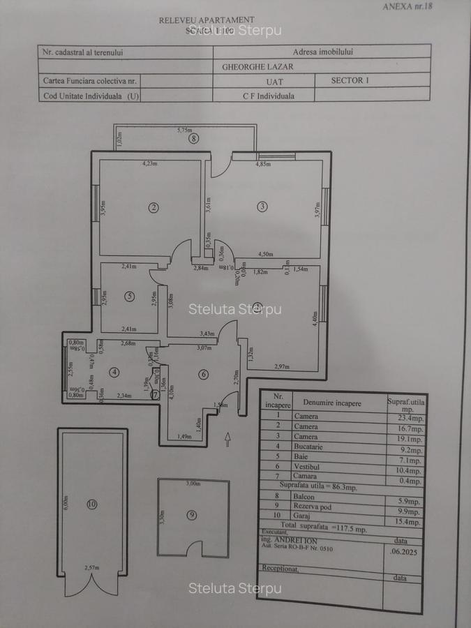 Apartament 3 camere deosebit – Ultracentral l Cismigiu | 107 mp + garaj | curte - 16