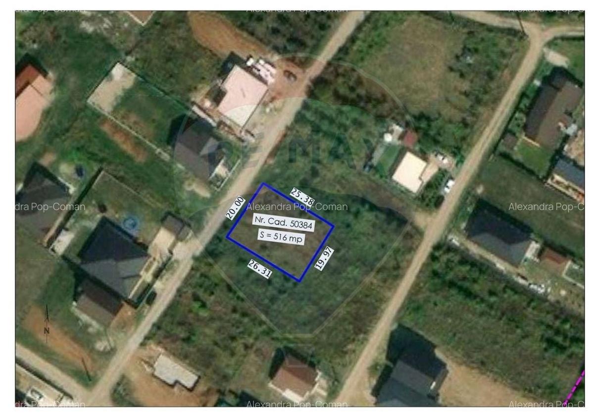 De vanzare Teren intravilan 516mp Paleu, Strada Fluierasului - 1