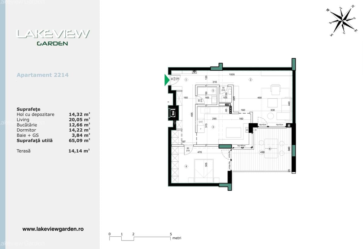 Apartament cu 2 camere decomandat în Străulești - 10