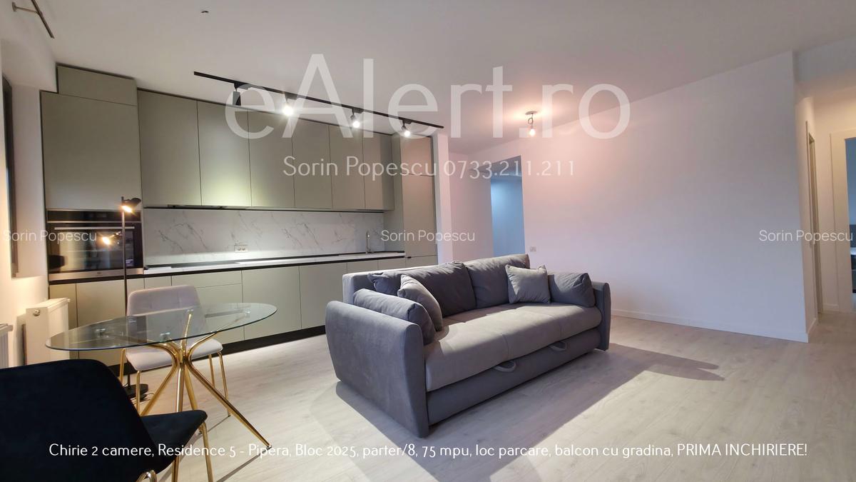 Chirie 2 camere Pipera, Residence 5, cu loc parcare, prima inchiriere. - 7