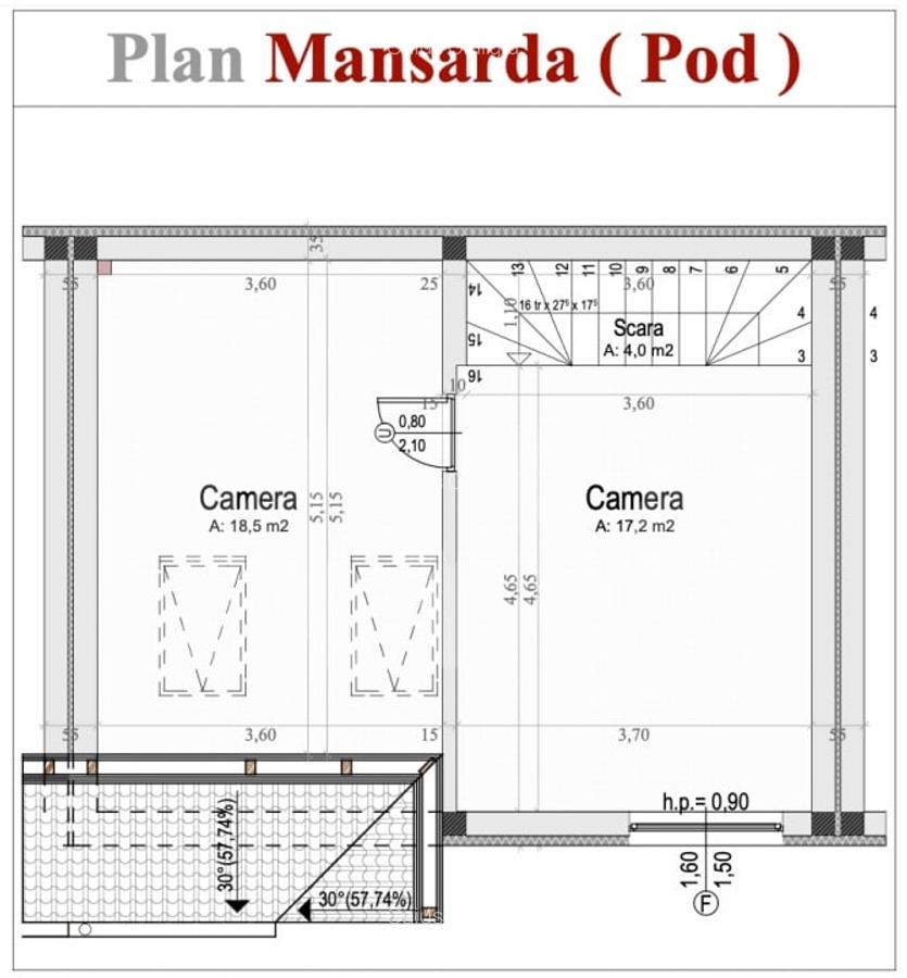 Casa intabulata, 5 cam, 119 mp utili, curte 70 mp – finisata la cheie - 9